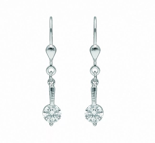 Adelia´s Paar Ohrhänger "1 Paar 925 Silber Ohrringe / Ohrhänger mit Zirkoni günstig online kaufen