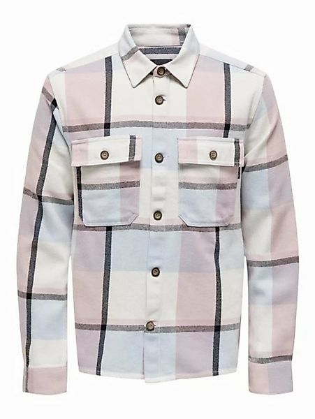 ONLY & SONS Langarmhemd Holzfäller Hemd Twill Overshirt ONSMAR ONSMAR OVR C günstig online kaufen