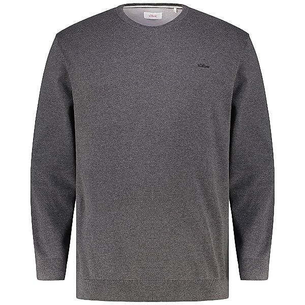 s.Oliver Feinstrickpullover aus Baumwolle Farbe anthrazit Größe: 5XL günstig online kaufen