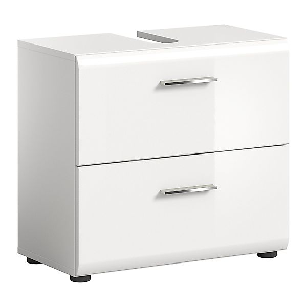 Waschbeckenunterschrank Ice 60 cm x 54 cm x 32 cm Weiß-Weiß günstig online kaufen