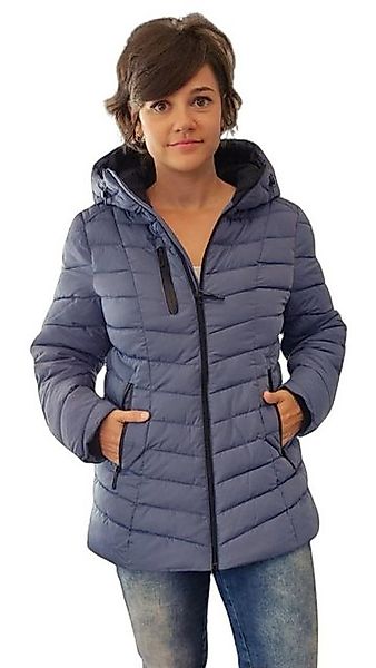 BLUE FLAME Steppjacke 60-307 Long-Steppjacke mit Kapuze Jacke fällt klein a günstig online kaufen