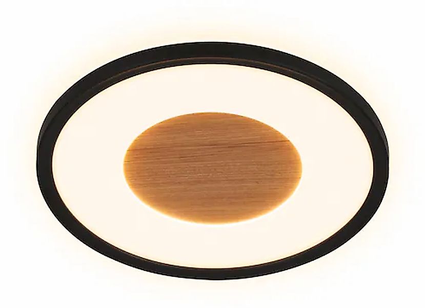 Briloner Leuchten LED Deckenleuchte »SUFIT WOOD« günstig online kaufen