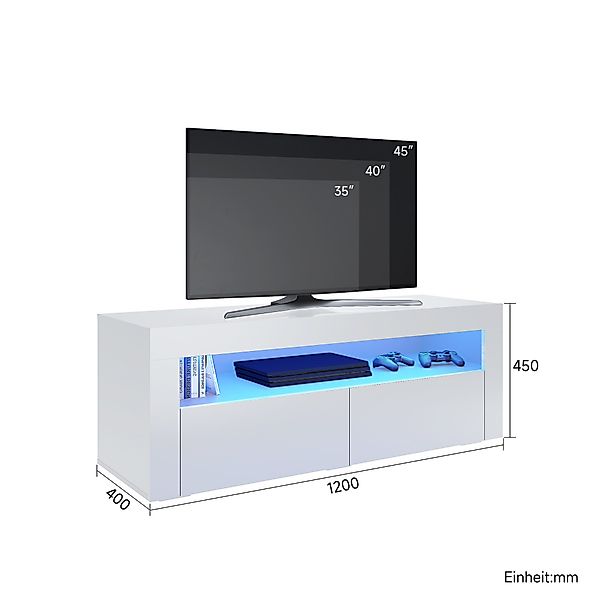 SONNI TV-Schrank TV-Schränke mit LED Beleuchtung günstig online kaufen