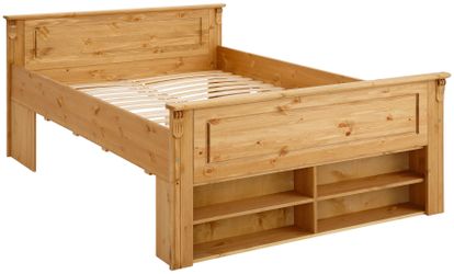 Home affaire Massivholzbett "Tessin, Stauraumbett, Landhausstil, Schubladen günstig online kaufen
