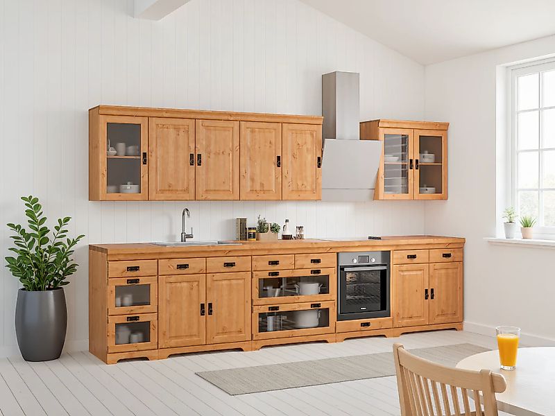 Home affaire Spülenschrank "Rügen" Breite 80 cm, Kiefer massiv, mit 2 Türen günstig online kaufen