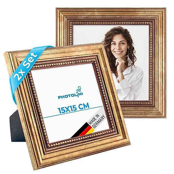 PHOTOLINI Bilderrahmen 2er Set Massivholz-Rahmen im günstig online kaufen