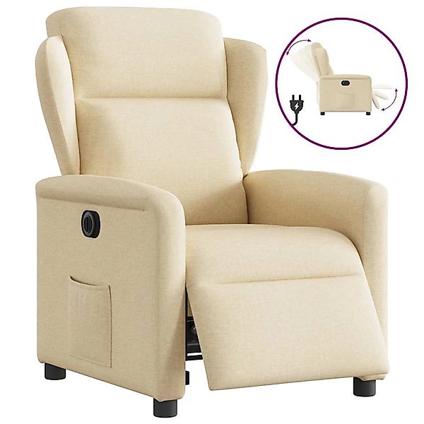 vidaXL Relaxsessel Elektrisch Creme Stoff 3303122 günstig online kaufen