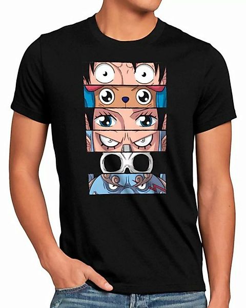 style3 Print-Shirt Herren T-Shirt Straw Hat Team japan anime luffy manga on günstig online kaufen