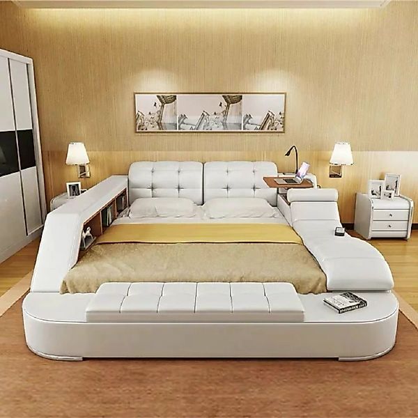 JVmoebel Bett Bett Multifunktion - Tresor - Wärme Liege - USB - Sound Doppe günstig online kaufen