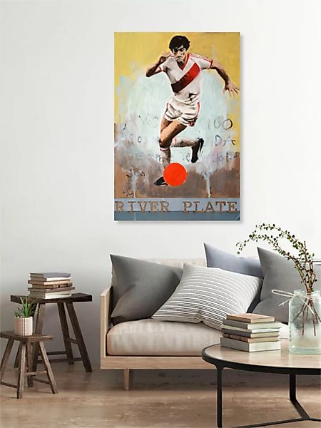 Poster / Leinwandbild - One Love River Plate günstig online kaufen