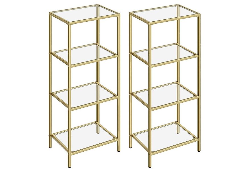 VASAGLE Bücherregal, 2-tlg., Standregal, Küchenregal, stabil, H:90 - 177.3 günstig online kaufen