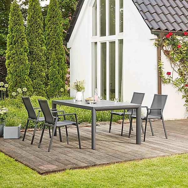Siena Garden Garten-Essgruppe "Reno" 5 Stk. tlg. günstig online kaufen