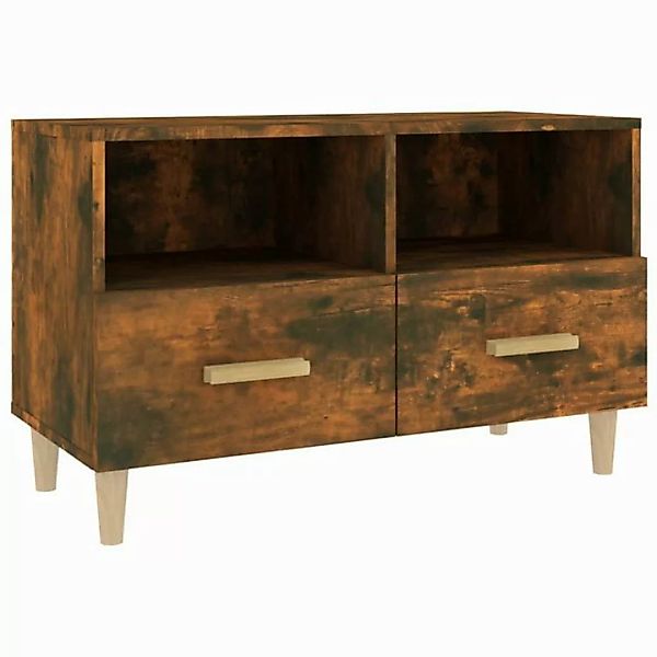 furnicato TV-Schrank Räuchereiche 80x36x50 cm Holzwerkstoff (1-St) günstig online kaufen