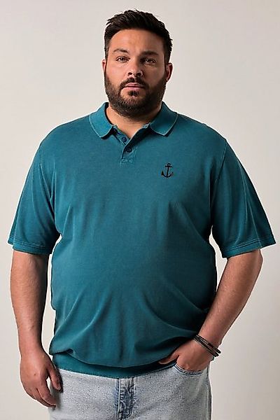 Men Plus Poloshirt Men+ Poloshirt Bauchfit Halbarm Vintage Look günstig online kaufen