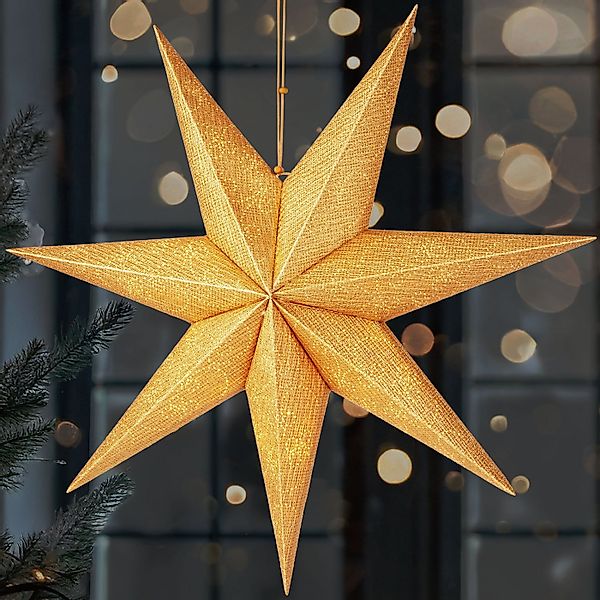 BRUBAKER LED Stern 60 cm Weihnachtsstern für Innen - LED Adventsstern Hänge günstig online kaufen