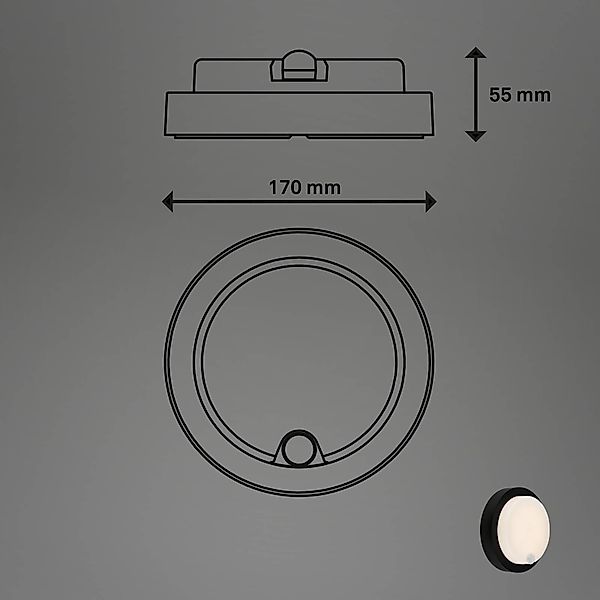 Briloner Leuchten Außen-Wandleuchte 3765015, USB-Anschluss mit Ladefunktion günstig online kaufen