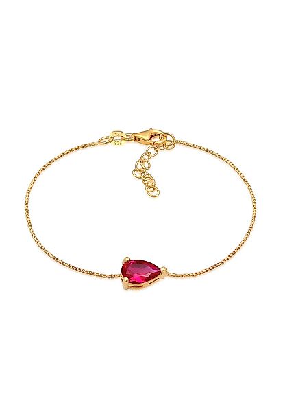 Elli Armband Tropfen synthetischer Rubin 925 günstig online kaufen
