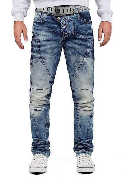 Cipo & Baxx Regular-fit-Jeans Herren regular fit Hose Stonewashed BA-CD346 günstig online kaufen
