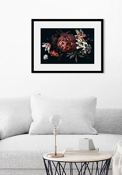 queence Bild "Rose", (1 St.), HD Premium Poster-Druck inkl. Holzrahmen günstig online kaufen