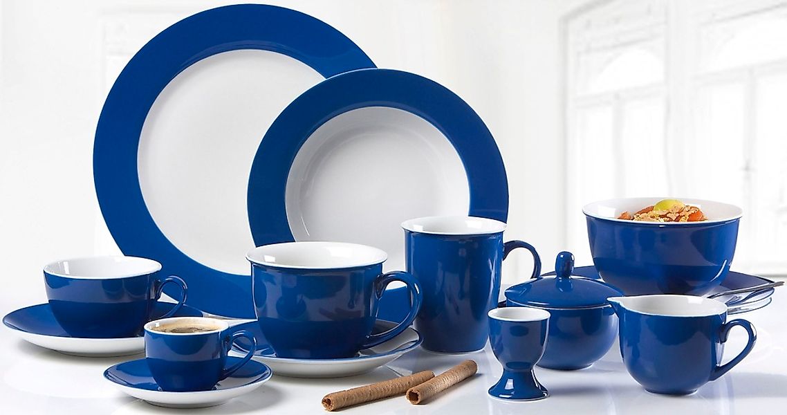 Ritzenhoff & Breker Doppio Tafelservice 8-teilig Indigo Blau günstig online kaufen