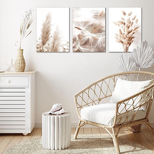 Novart Wandbild 3 Wandbilder Set Natur günstig online kaufen