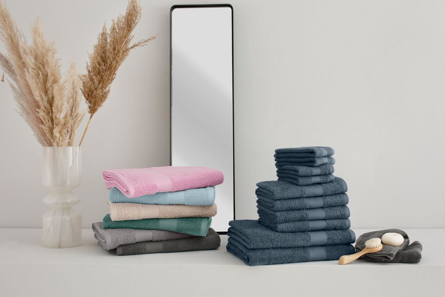 my home Handtuch Set "Melli, 2 Duschtücher 70x140, 4 Handtücher 50x100, 4 G günstig online kaufen