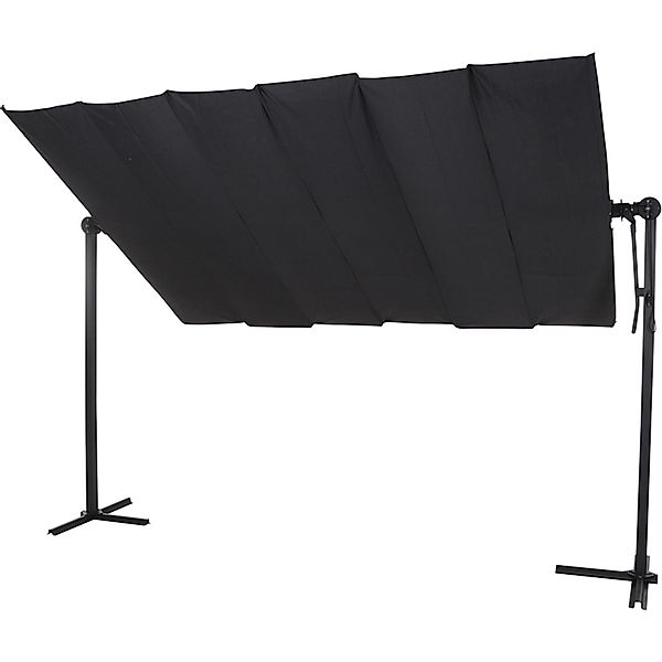 Siena Garden Marktschirm 350 cmx 250 cm Anthrazit mit Neigungsfunktion günstig online kaufen