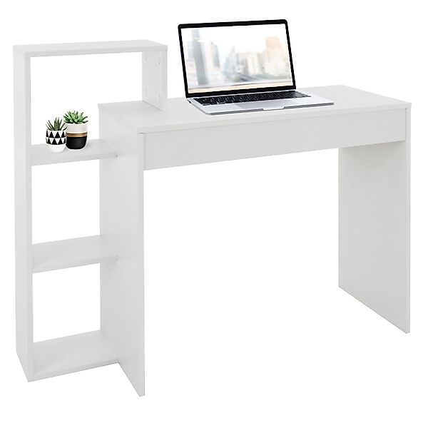 ML-Design Schreibtisch mit Regal 110x72x40 cm aus Holz 2in1 System für Zuha günstig online kaufen