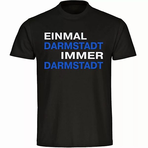 multifanshop T-Shirt Herren Darmstadt - Einmal Immer - Männer günstig online kaufen