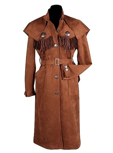 thetru Cowboy-Kostüm Frauen Westernmantel braun - Fasching Cowboy Kostü, Re günstig online kaufen
