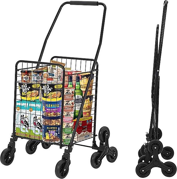 GarveeMore Einkaufstrolley Einkaufstrolley klappbar, 83 l, für Wäsche Einka günstig online kaufen