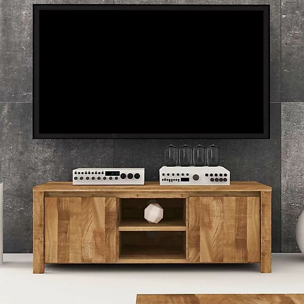 TV Board aus Wildeiche Massivholz natur geölt günstig online kaufen
