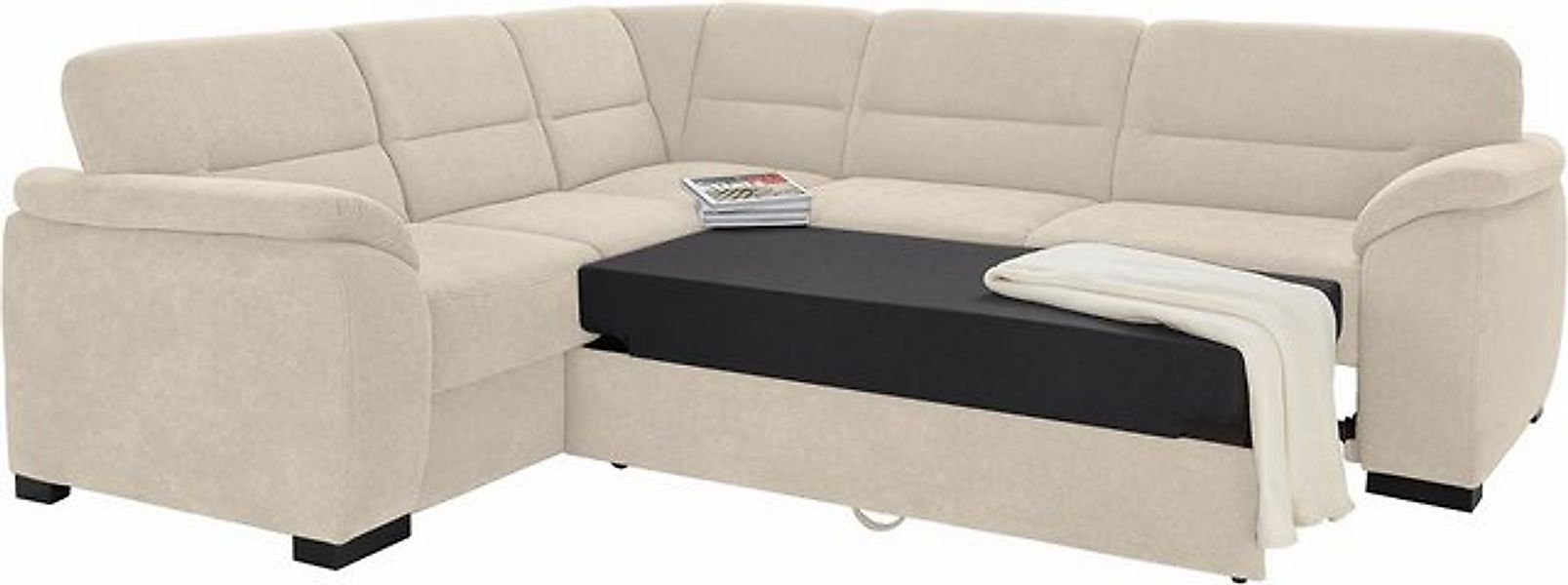 sit&more Ecksofa "Montego L-Form", wahlweise mit Bettfunktion und Schubkast günstig online kaufen