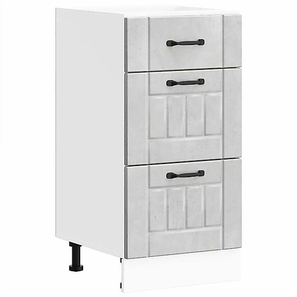 vidaXL Küchen-Unterschrank Lucca Betongrau Holzwerkstoff 854234 günstig online kaufen