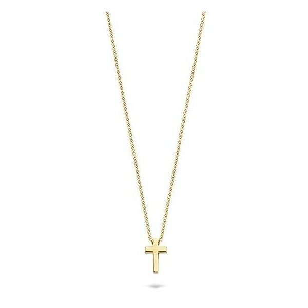 Blush Goldkette BLUSH Halskette 14 Karat Gelbgold mit Anhänger Kreuz 3091YG günstig online kaufen