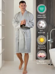 SIEGENTHAL Morgenmantel Herren Morgenmantel Waffelpique, Schalkragen, günstig online kaufen