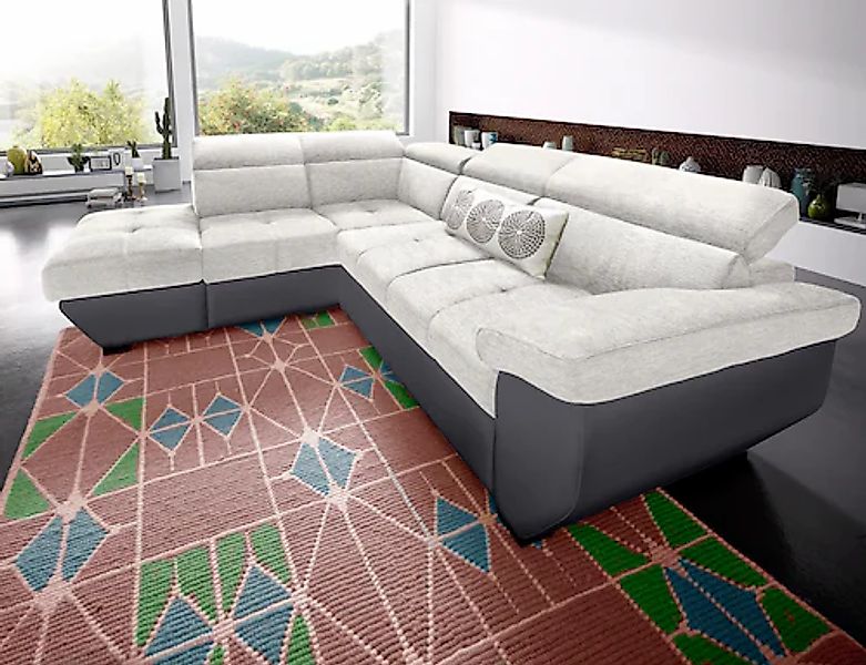 COTTA Ecksofa »Speedway L-Form« mit Kopfteilverstellung, wahlweise mit Bett günstig online kaufen