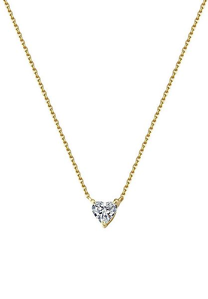 Dear Me Goldkette mit Herz Diamant (0.18 ct / 0.53 ct zur Auswahl), 585er G günstig online kaufen