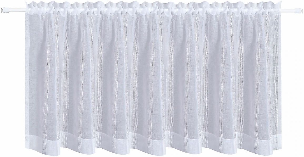 Gerster Scheibengardine "Elke" Stangendurchzug 1 Stk. tlg. HxB: 50x140, mit günstig online kaufen