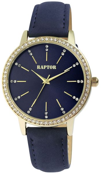 Raptor Quarzuhr Brilliance mit Echtlederband, 3 günstig online kaufen