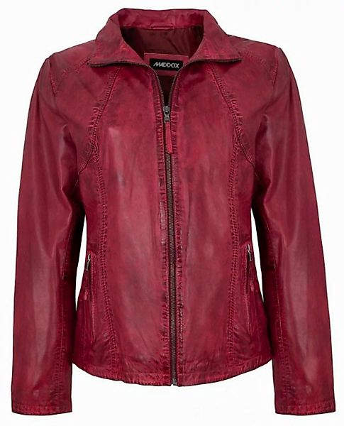 Maddox Lederjacke Diana MADDOX - Damen Lederjacke Lammnappa dunkelrot antik günstig online kaufen