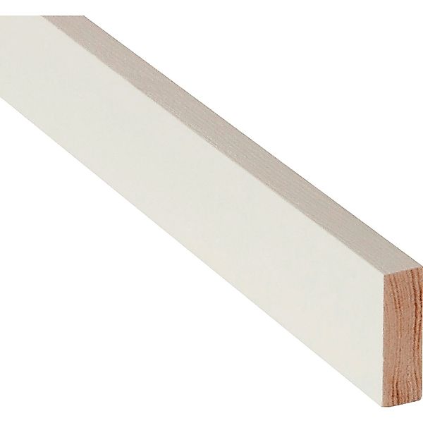 Rechteckleiste Weiß,ackiert 10 mm x 30 mm Länge 900 mm günstig online kaufen