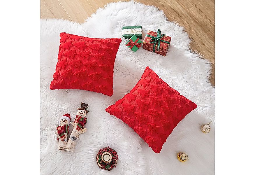 BTTO Kissenbezug Weihnachtsbaum Weihnachtskissen 45x45cm, 2er-Set günstig online kaufen