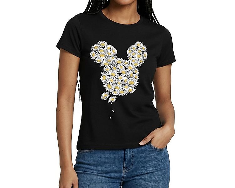 Spreadshirt T-Shirt Mickey & Minnie Mickey Mouse Aus Gänseblümchen Frauen T günstig online kaufen
