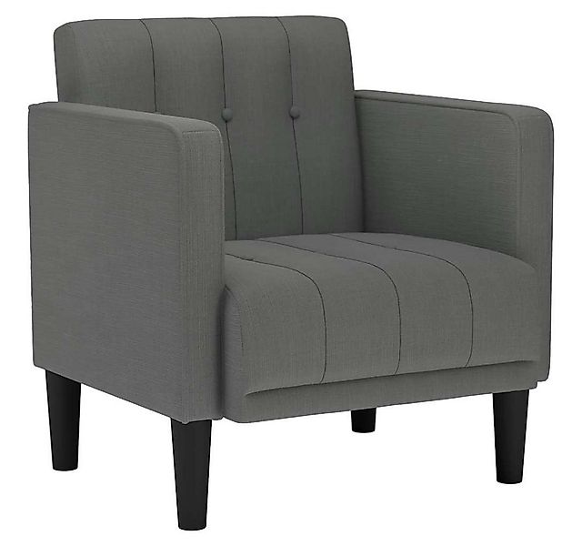 vidaXL Sessel Sessel mit Armlehnen Dunkelgrau 53 cm Stoff (1-St) günstig online kaufen