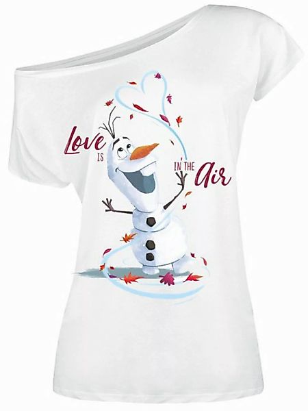 Frozen - Die Eiskönigin Love Is In The Air Damen Loose-Shirt weiss günstig online kaufen