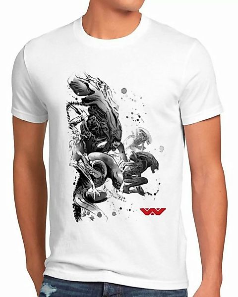 style3 Print-Shirt Herren T-Shirt Alien Invasion xenomorph alien ridley sco günstig online kaufen