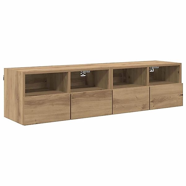 vidaXL Wand-TV-Schränke 2 Stk Artisan-Eiche 60 x 30 x 30 cm Holzwerkstoff 8 günstig online kaufen