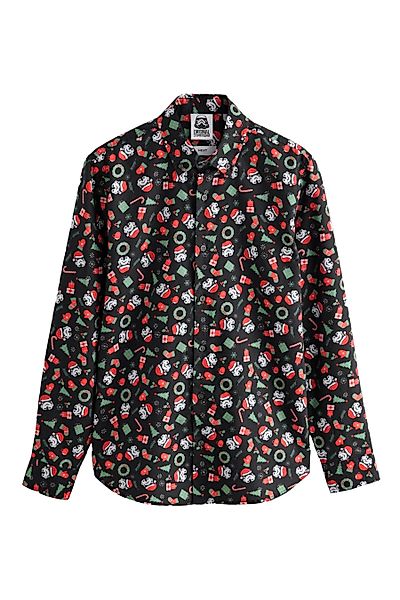 Next Langarmhemd Langarmhemd mit Weichnachts-Print aus günstig online kaufen