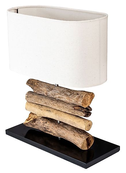 Levandeo® Nachttischlampe, Tischlampe aus Treibholz H42cm günstig online kaufen